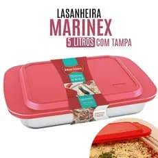 Lasanheira Marinex Com Tampa 5 Litros Grande Nadir