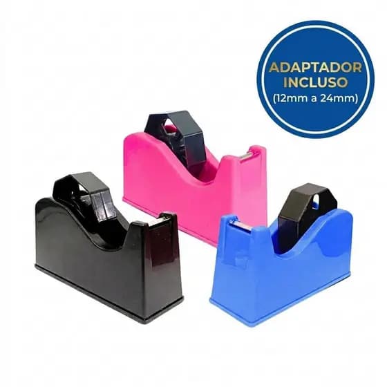 Suporte Porta Durex Profissional Aplicador De Fita Adesiva Grande e Pequena 12 a 24mm De Mesa