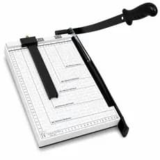 Guilhotina A4 A5 Profissional Até 10 Folhas Cortador Papel Refiladora Com Régua E Escala Milimétrica, Escritorio escolar