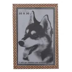 PORTA RETRATO DIPLOMA 20X30 MARROM CLARO PVC MOLDURA ALTO RELEVO