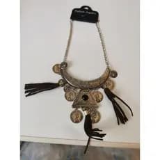 🌙 Colar Boho Tribal Premium Moedas Antigas Franjas Pingente Central Estilo Étnico Marcante Artesanal Joia Étnica XL-7006