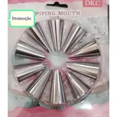 bicos de decoração em aço inox  para confeitaria 10 bicos