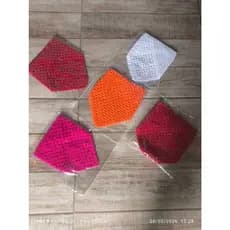Lenço de cabeça Bandana Trincô ponto crochê estilo boho vintage faixa de cabelo acessório de cabelo