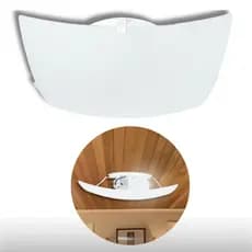 Lustre Plafon Luminária de Teto Vidro Quadrado Sobrepor Fosco 2 Lâmpadas Decorativa + Soquete E27