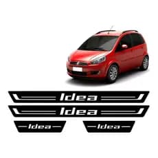 Jogo Soleira Adesiva Fiat Idea 04 05 06 07 08 09 A 16 17 18