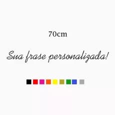 Adesivo 70cm Para Vidro Traseiro Carro Frase Personalizado