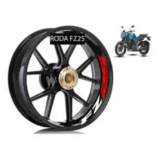 Adesivo Premium Interno Roda Moto Yamaha Fazer 250 Fz25