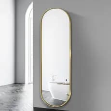 Espelho Oval Decorativo Com Moldura Corpo Inteiro 100x30 Top