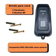 Protetor Campainha Intelbras CIB101 CIB101S Anti Chuva Furto Preto