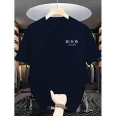 Camiseta Masculina 100% Algodão Blusa Básica Malha Premium Lançamento Bos