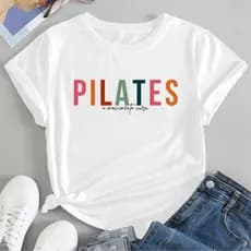Camiseta Camisa Blusa Feminina Pilates Fitness Fisioterapia 100% Algodão