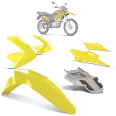 Kit Carenagem Pro Tork 4 Peças Nxr 150 Bros 2009 - 2011 Original Promoção