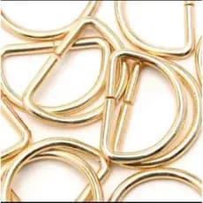 100 Peças Meia Argola Metal Premium 20mm Bolsas Artesanatos Mochila Chaveiro Acessórios