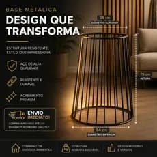 Pé Base de Mesa Redonda em Ferro Preto 75cm para Mesa Bistrô, Mesa Lateral e Decoração Elegante