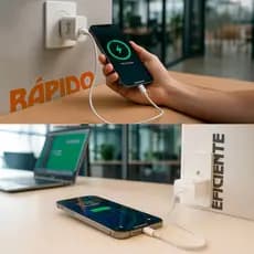 Adaptador de Energia USB-C de 20W Compatível Com Aparelhos Apple