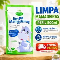 Refil Detergente 500ml Mamadeira Tudo Limpinho desengordurante Cozinha