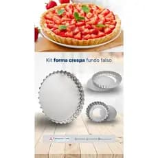 KIT FORMA TORTA CRESPA FUNDO REMOVÍVEL-ESTAMPARIA LESTE