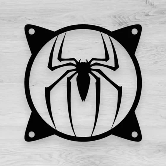 Grade Ventoinha 120mm Aranha Spider Hero | Fan Grill Cover Fan PC Gamer | Mod | Impressão 3D