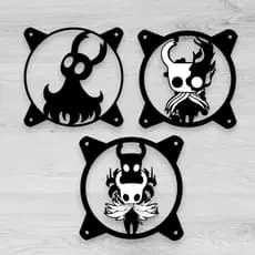 Grade Ventoinha 120mm Hollow Knight | Fan Grill Cover Fan PC Gamer | Mod | Impressão 3D