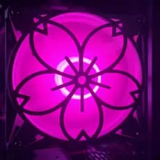 Grade Ventoinha 120mm Flor de Cerejeira Sakura | Fan Grill Cover Fan PC Gamer | Mod | Impressão 3D