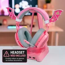 Asa Cute Bat para Headset Gamer | Acessório para Fone de Ouvido | Encaixe Universal