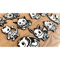 Chaveiro Pokémon Halloween | Mew Mewtwo Gengar Pikachu Cubone Eevee | Impressão 3D