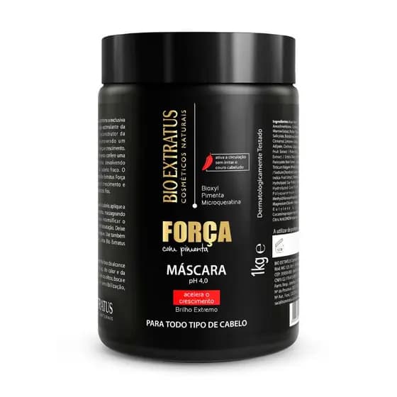 Máscara Capilar Bio Extratus Força  com Pimenta Acelera o Crescimento 1Kg