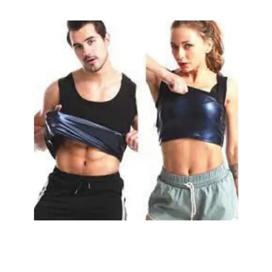 Blusa Regata Efeito Sauna Compressão Modeladora Térmica Colete Feminino Masculino Fitness Academia fitness