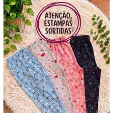 Calças Estampadas Para Ficar em Casa