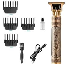 Máquina  de Barbear e Cortar Cabelo Profissional Recarregáve