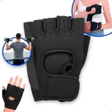 Luva Academia Musculação Crossfit Treino Fitness Unissex Ajustável Antiderrapante Proteção