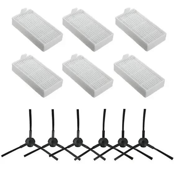 Filtro Hepa De Escova Lateral Para ILIFE V3 V5 V5s V3s V5s Pro X5 v50 v55 ECOVACS CR130 CR120 CEN540 CEN250 ML009 Robô Peças Aspirador De Pó Acessórios