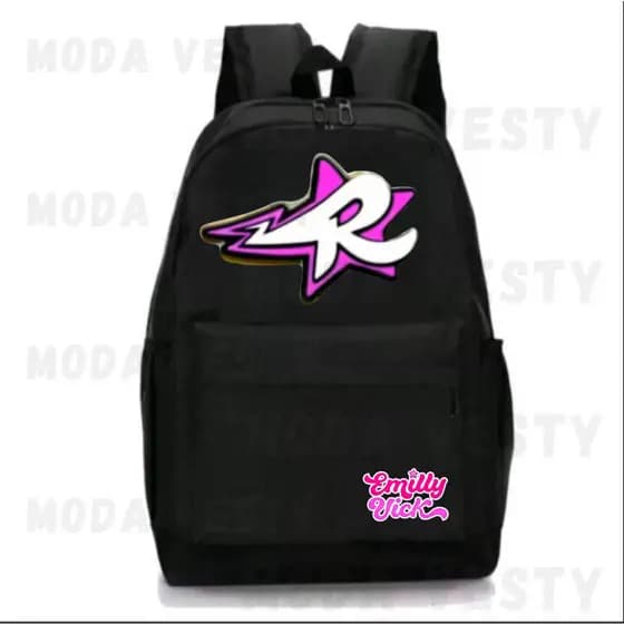 Mochila Escolar Emilly Vick e Njr Bolsa Leve e Reforçada de Nylon Promoçao 2025
