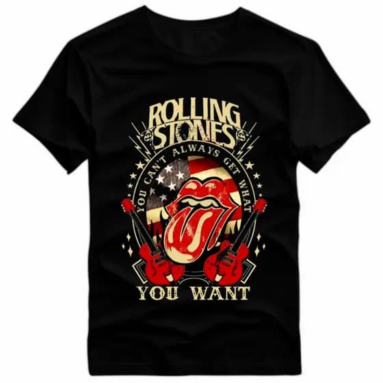 Camisa Rock camisa Masculina Feminina Algodão 30.1 Estampada com DTF