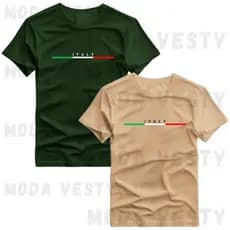 Camiseta Masculina Italia Italy Algodao Camisa Estampada DTF 30.1 Estilosa