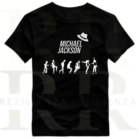 Camiseta masculina Michael Jackon camisa basica 100% Algodão Estampado DTF Verão