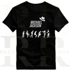 Camiseta masculina Michael Jackon camisa basica 100% Algodão Estampado DTF Verão
