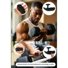 Luva de Academia Musculação Treino Max Grip Protetor de Pegada Antiderrapante Halteres Barras