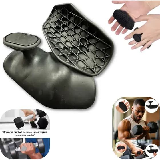 Luva de Treino Musculação Academia Max Grip Protetor de Pegada Halteres e Barras Antiderrapante