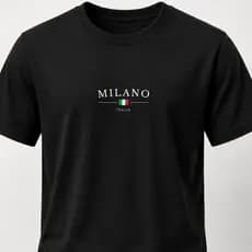 Camisa Milano Itália Estampa Premium Algodão Confortável
