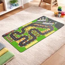 Brinquedo Educativo Pista Corrida de Carrinho Mdf 90x45cm