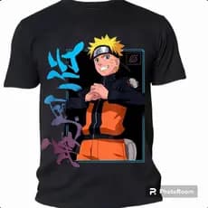 Naruto Camiseta Adulto Camisa Infantil Anime 100% Algodão lançamento