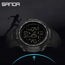 Sanda À Prova D 'Água Relógio Cronógrafo De Luxo Display LedSanda À Prova D 'Água Relógio Cronógrafo De Luxo Display Led