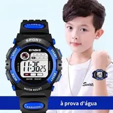 Relógio De Pulso Eletrônico Infantil À Prova D'água Antiqueda