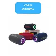 Caixa de Som Bluetooth Portátil LED 100W Prova D'agua com Alça - ( Cores Sortidas)