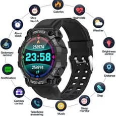FD68 Novos Relógios Inteligentes Homens Mulheres Bluetooth Smartwatch Touch Pulseira De Relógio Inteligente Conectada Esportivos Para IOS Android