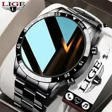 LIGE Novo Smartwatch Inteligente Bluetooth Chamadas Relógio Para Homens IP67 Esportes Fitness À Prova D'água