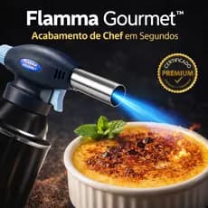 Maçarico Culinário Portátil de Cozinha Multiuso Manual com Controle de Chama Gourmet