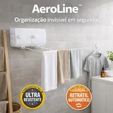 Varal Retratil Automatico Modular 2 Pecas 6 Metros Capacidade Alta Confiavel Facil Instalar