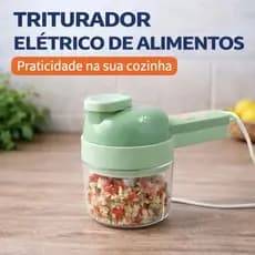 Triturador Cortador Eletrico Multifuncional Processador Alimentos Picador.